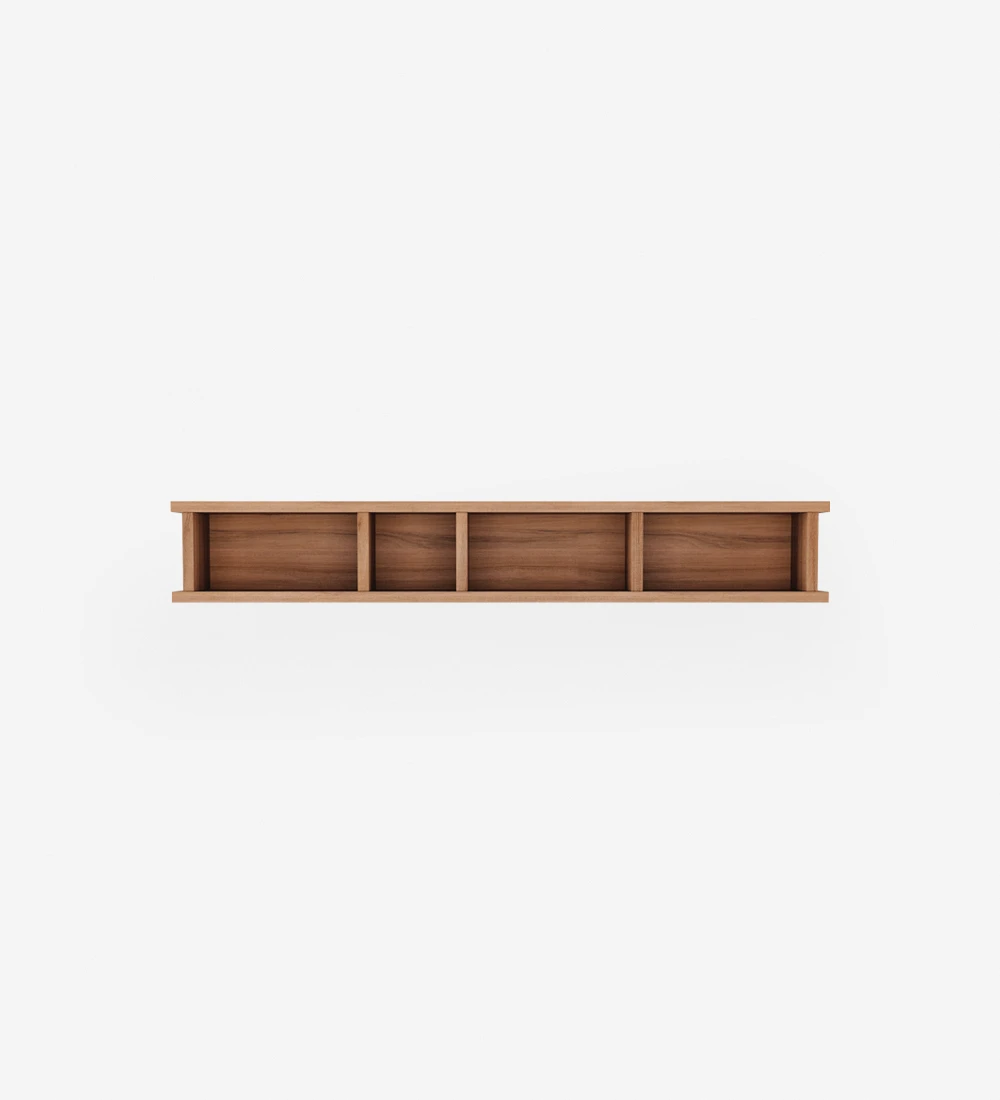 Walnut module, with horizontal or vertical orientation.