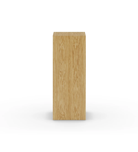 Pedestal de roble natural