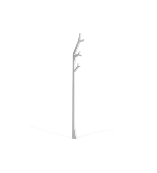 Cabide de parede lacado a branco